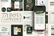 Financial Instagram Creator CANVA PS, a Social Media Template by Eviory (Thumbnail 1 of 34)