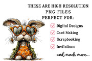 Whimsical Easter Bunny Clipart, an Illustration by OK Design (Thumbnail 6 of 6)