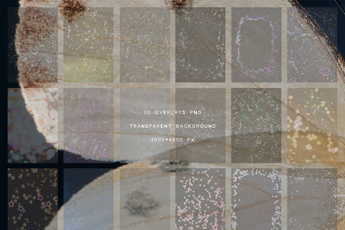 Holographic Confetti Overlays, a Texture Graphic by lerinartstudio (Photo 15 of 16)