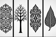 Floral Tree Silhouette Bundle, an Illustration by BIPLOB EXPERT (Thumbnail 9 of 9)