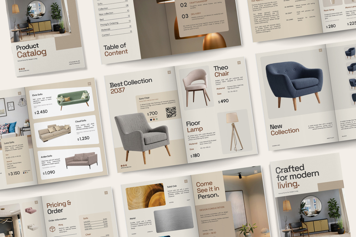 Furniture Interior Catalog Brochure, a Brochure Template by trabaskriya (Photo 5 of 6)