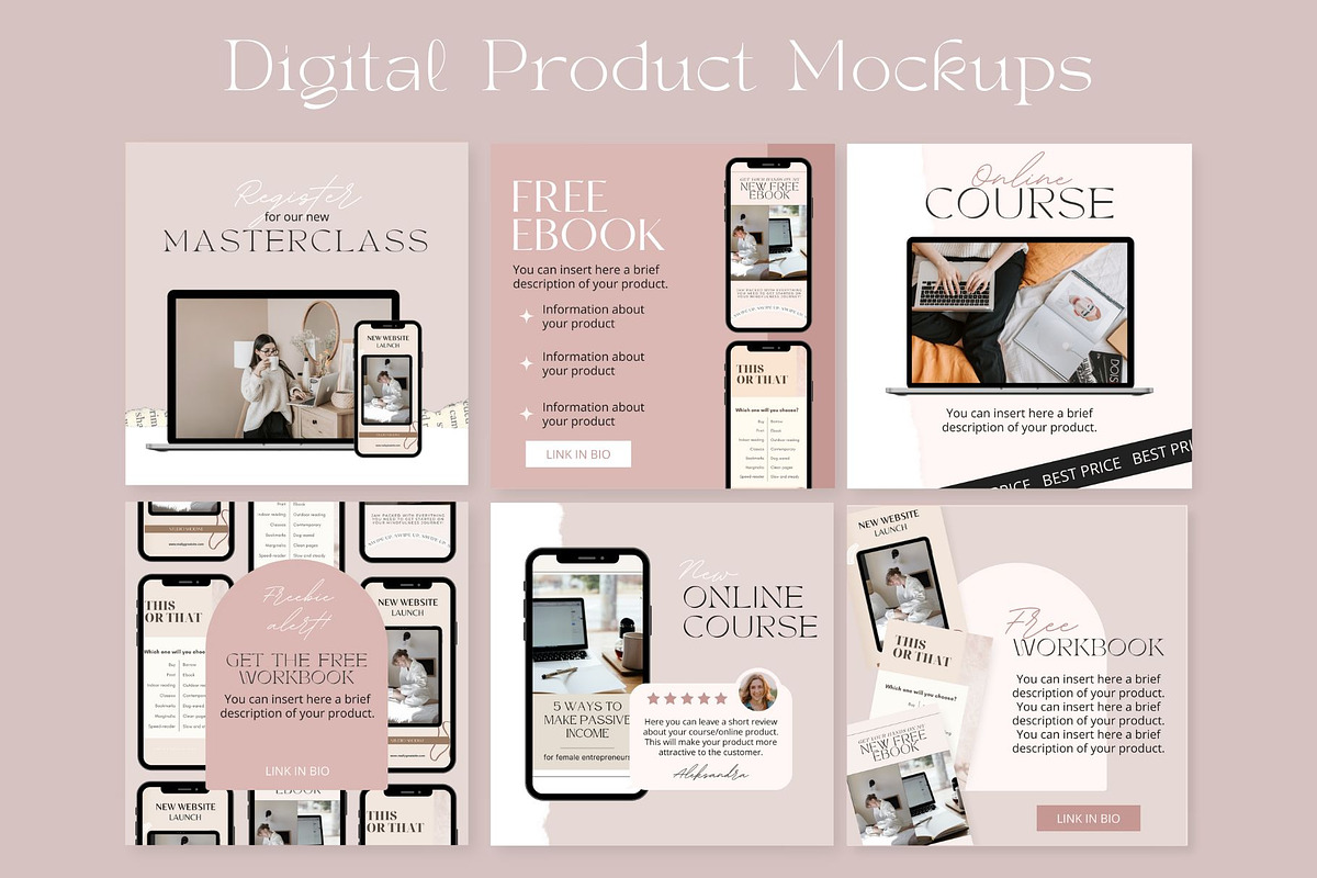 Instagram Creator Canva templates, a Social Media Template by DesignKora (Photo 6 of 19)