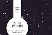Rose Gold Pink Black Mini Papers, a Pattern Graphic by Frou Fou Craft (Thumbnail 5 of 7)