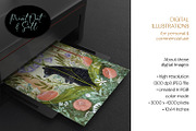 Forest Flower Animals Postcards, an Animal Illustration by The Dutch Lady Designs (Thumbnail 2 of 7)