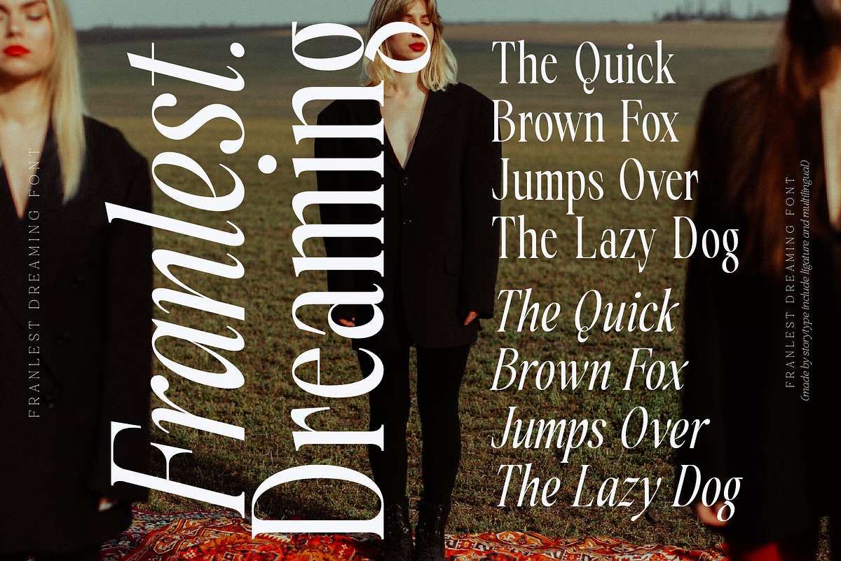 Franlest Dreaming Modern Serif Font, a Serif Font by Storytype Studio (Photo 9 of 15)