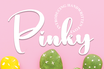 Pinky | Script Font, a Script Font by Scratchones
