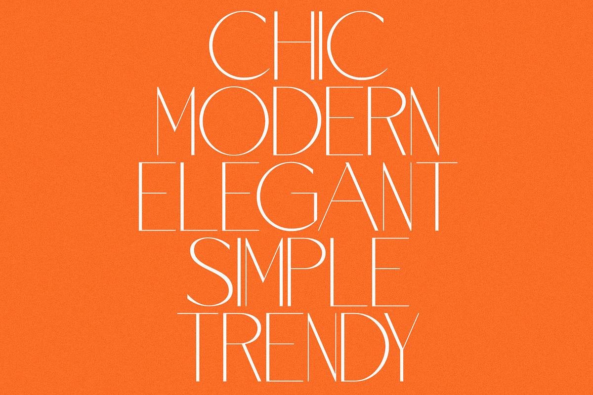 Ochra - Chic Trio Sans, a Sans Serif Font by Mikhail Fukurou (Photo 2 of 8)