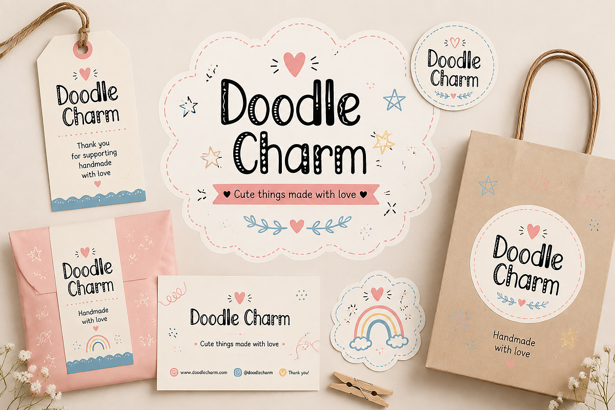 Doodle Charm – Handwritten Font, a Handwritten Font by Wow Magic (Photo 3 of 5)