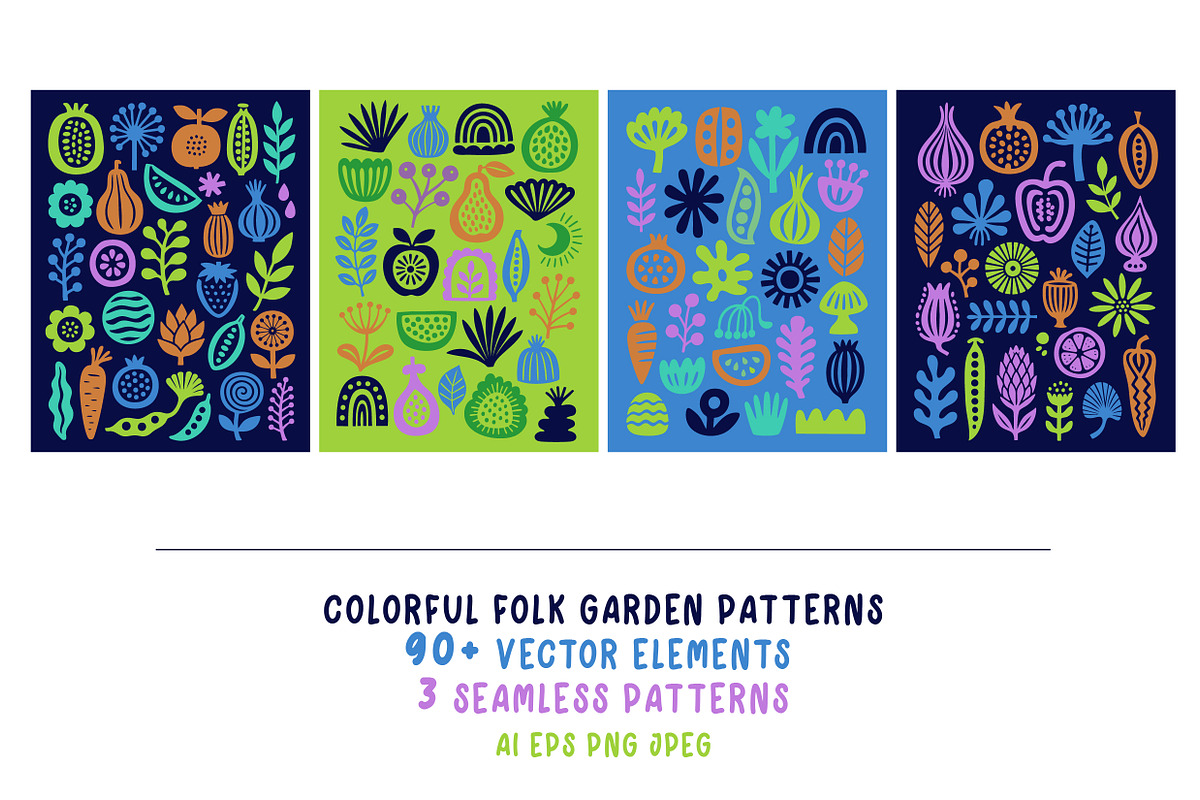 Modern Flora Shapes and Patterns, an Object Graphic by Olena Halahan (Photo 1 of 4)