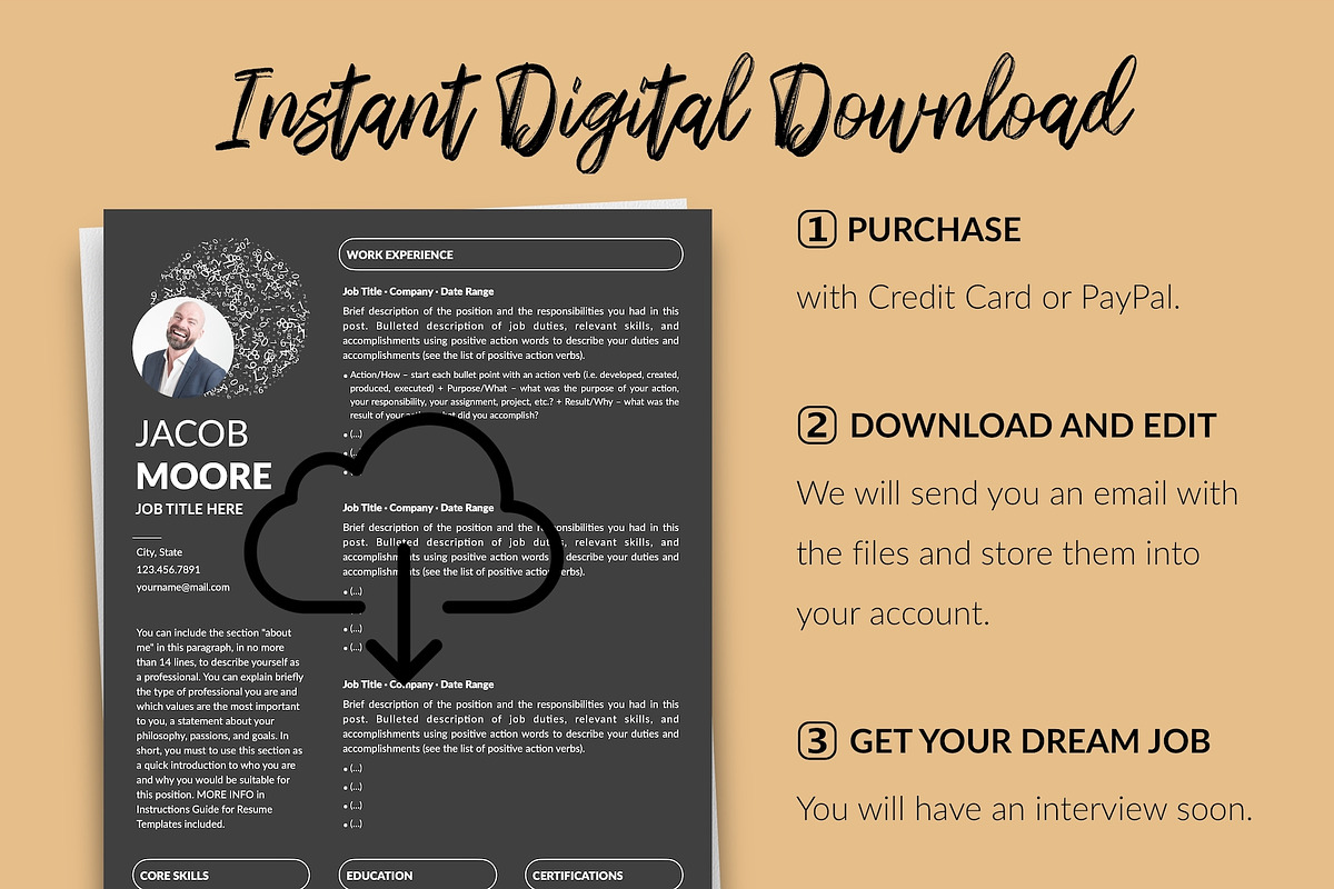 Creative CV Bundle / Resume - Jacob, a Resume Template by Templates Design Co. (Photo 20 of 23)
