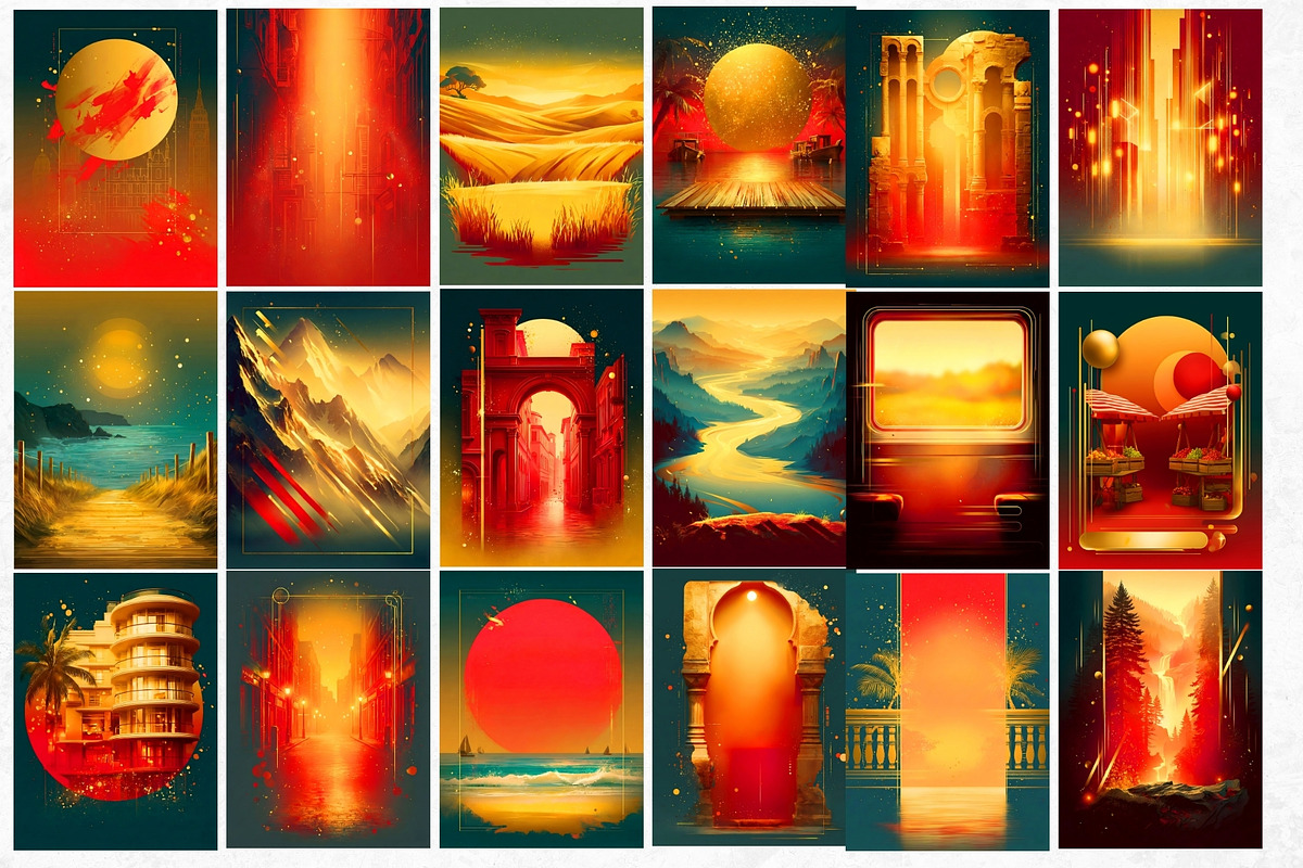 Golden Hour Travelers characters, a Decorative Illustration by ThatsDesignArt (Photo 15 of 19)