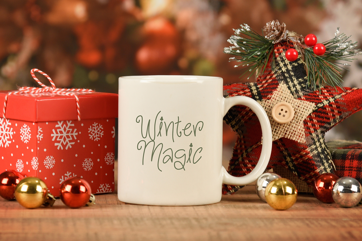Secret Christmas - Handwritten font, a Handwritten Font by Brown Cupple (Photo 11 of 12)
