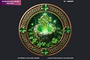 Saint Patrick Round Coaster Cliparts, a Decorative Illustration by ThatsDesignArt (Thumbnail 3 of 10)