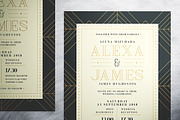 Art Deco Wedding Suite, an Invitation Template by The Good Store (Thumbnail 4 of 7)