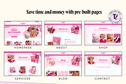 Pink Wix Studio Website Template, a Wix Template by Template Twist Shop (Thumbnail 5 of 9)