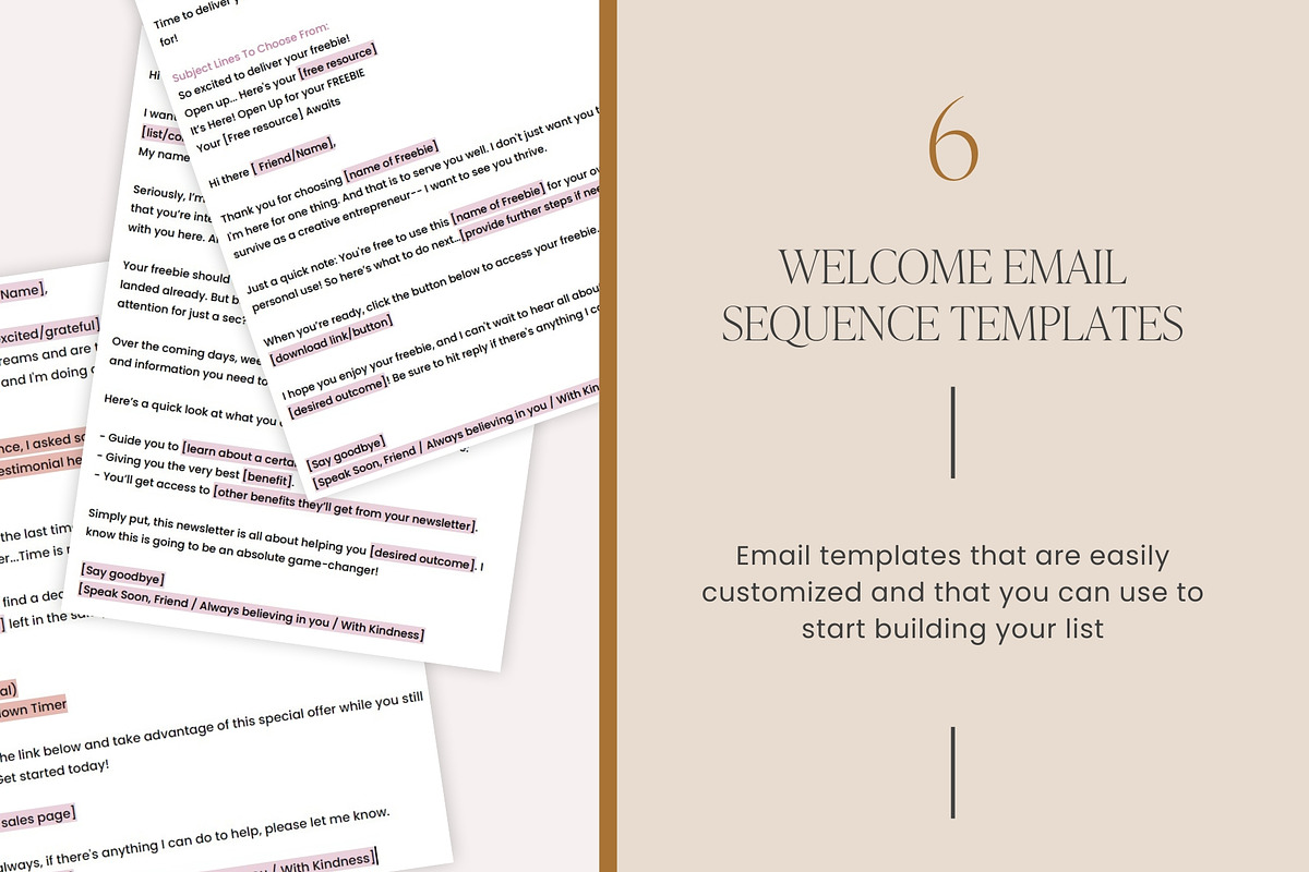 Welcome Email Sequence Templates, an Email Template by Brand & Palms (Photo 2 of 2)