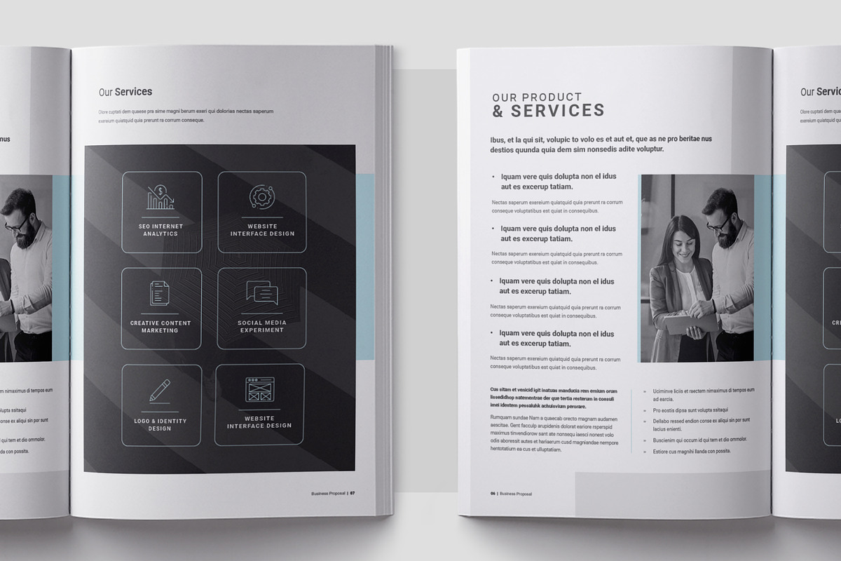 Project Proposal Template | Canva, a Brochure Template by DesVert (Photo 2 of 5)