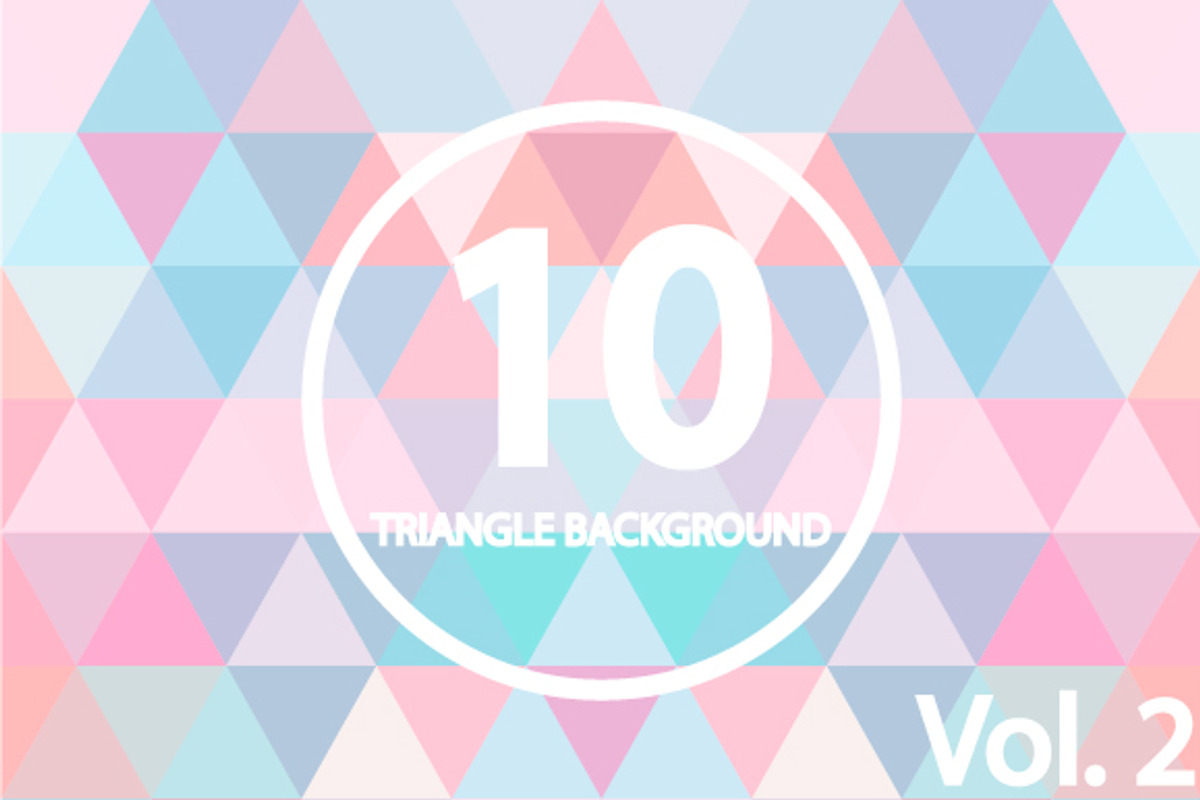 10 Triangle backgrounds. Vol 2, a Pattern Graphic by Miiiriii