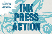 Ink Press Type Action, an Action Add-On by Design Assets (Thumbnail 1 of 6)