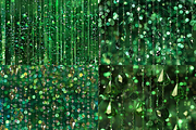 Green Dripping Glitter Patterns, a Pattern Graphic by PrintablesByFranklyn (Thumbnail 6 of 6)