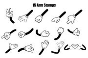 Character Builder Stamps - Procreate, a Brush Add-On by aivos (Thumbnail 6 of 9)