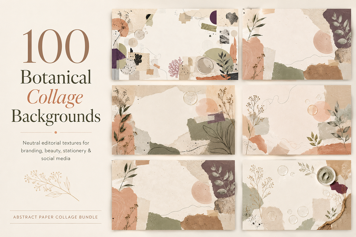 100 Botanical Beauty Backgrounds, a Background Graphic by liravega (Photo 1 of 7)