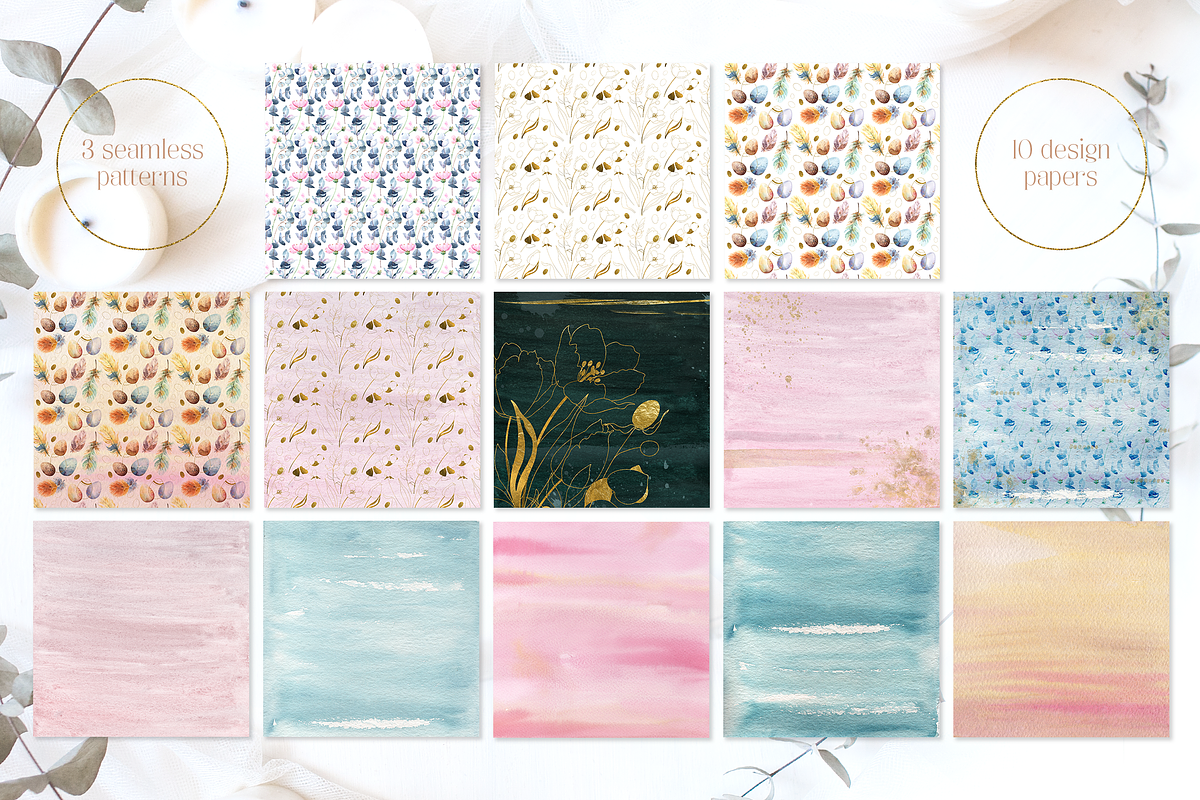 Watercolor Spring floral collection, an Object Illustration by Tatiana Troian (Photo 6 of 7)