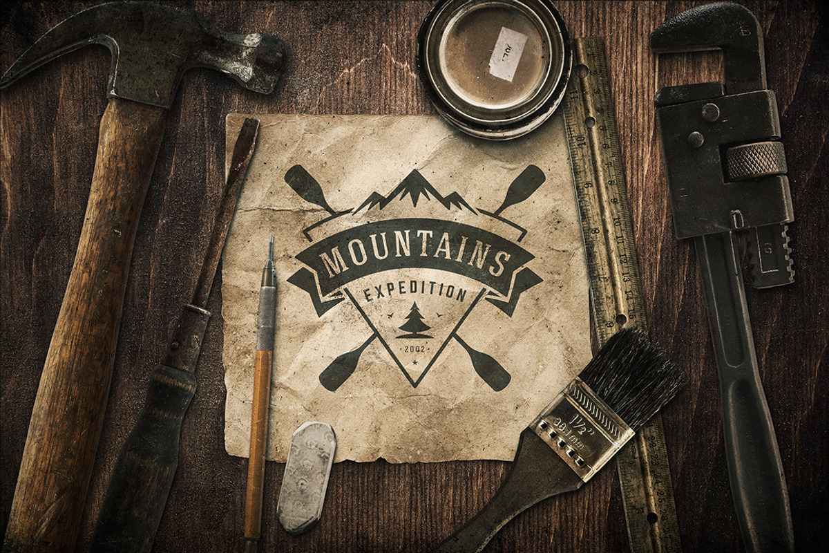 280 Outdoor logos and badges, a Branding & Logo Template by Vasya Kobelev (Photo 81 of 83)