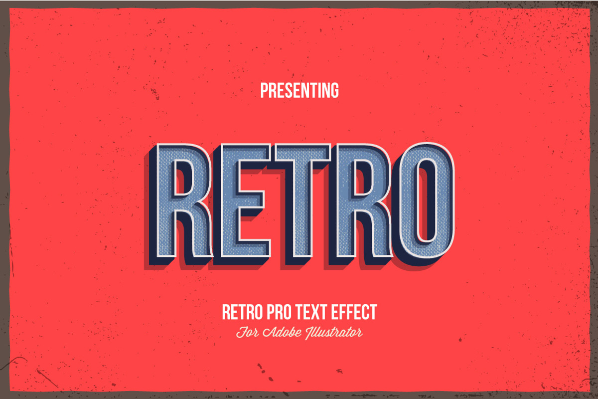RetroPro-Illustrator Graphic Styles, a Layer Style Add-On by Vector Galore (Photo 6 of 7)