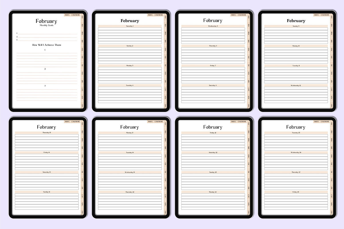2025 Moon And Astrology Digital, a Stationery Template by Mustafiz (Photo 5 of 7)