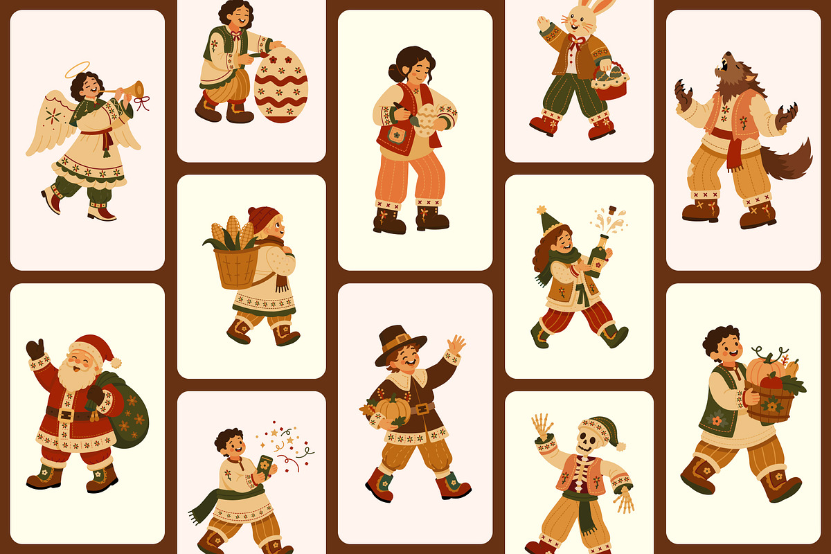 30 Animated Holiday Illustrations, a Seasonal Illustration by Prosymbols (Photo 3 of 4)