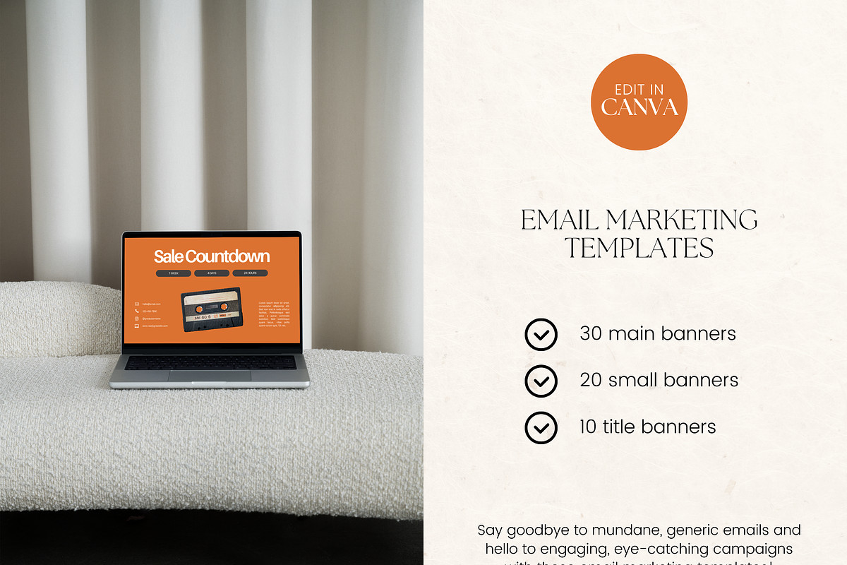 Email Marketing Newsletter Template, an Email Template by Branding Babe Co. (Photo 2 of 9)