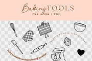 Baking Tools Clipart Bundle, an Object Graphic by Hell Yeah Designs (Thumbnail 4 of 9)