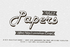 Papers Pack Vol.1
