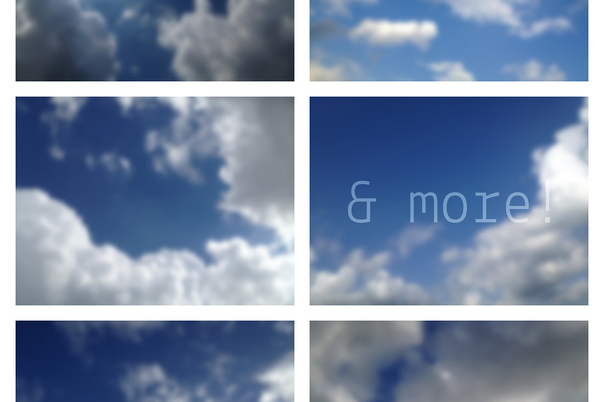 50 Blurred Clouds, a Texture Graphic by Riccardo Anelli (Photo 4 of 4)