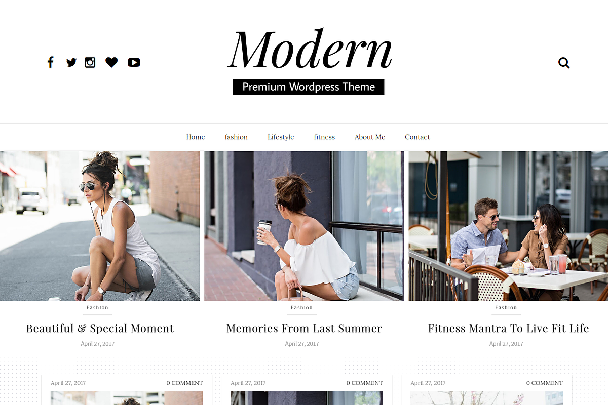 Modern-Wordpress Blog Theme, a WordPress Template by bthemez (Photo 2 of 4)
