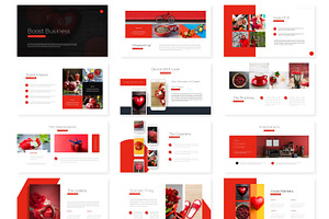 Boost Red - Google Slides Template