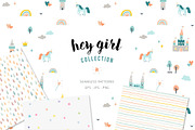 Seamless patterns for girls, a Pattern Graphic by Magnia (Thumbnail 1 of 5)