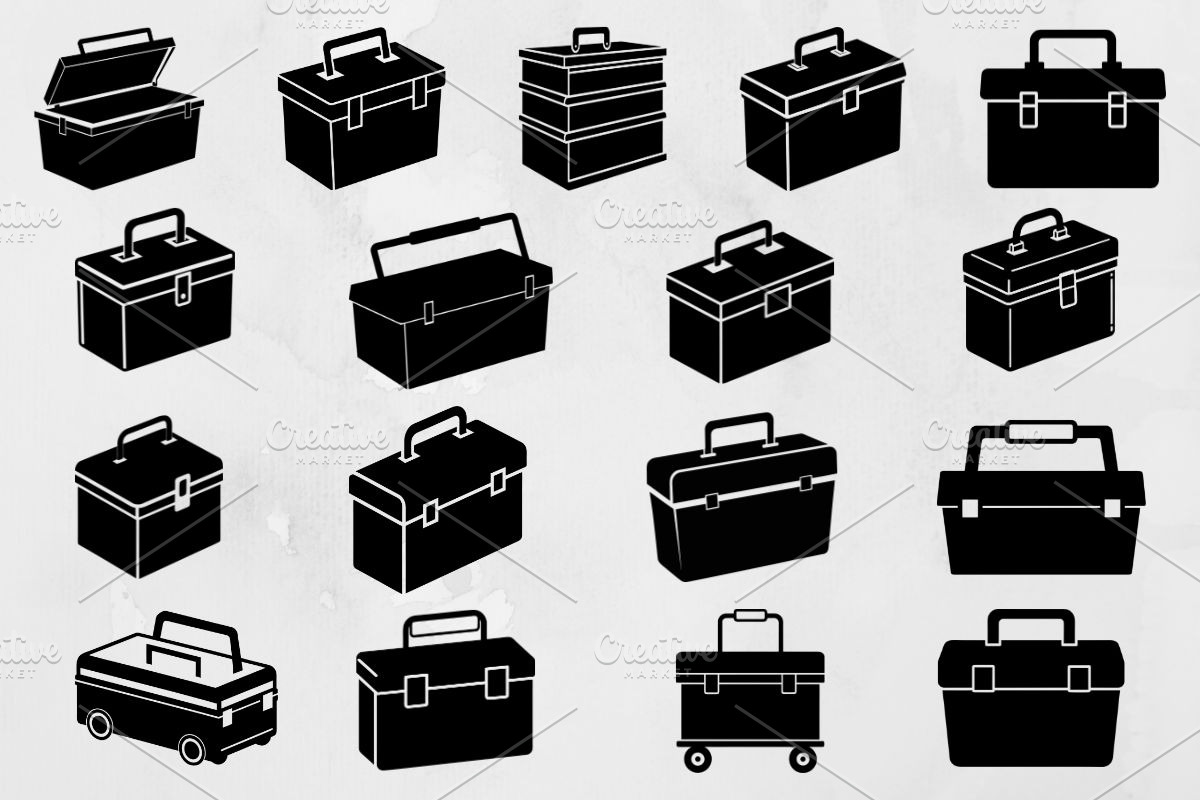 Toolbox Silhouette SVG, a Work Illustration by newminddesign (Photo 1 of 5)