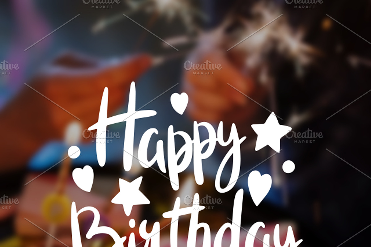 Happy Birthday Text with Stars and H, a Holiday Photo by idea_design (Photo 8 of 10)