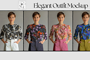 Elegant Outfit Mockup, an Apparel Mockup by Nora Gad (Thumbnail 1 of 15)