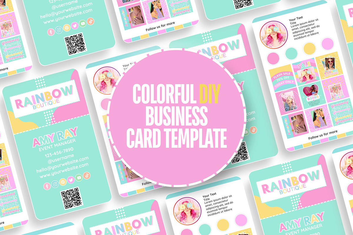 Business Card Template for Business, a Business Card Template by SunshineStudioBoutique (Photo 2 of 9)
