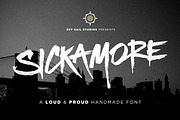 Sickamore, a Script Font by Sam Parrett (Thumbnail 1 of 4)
