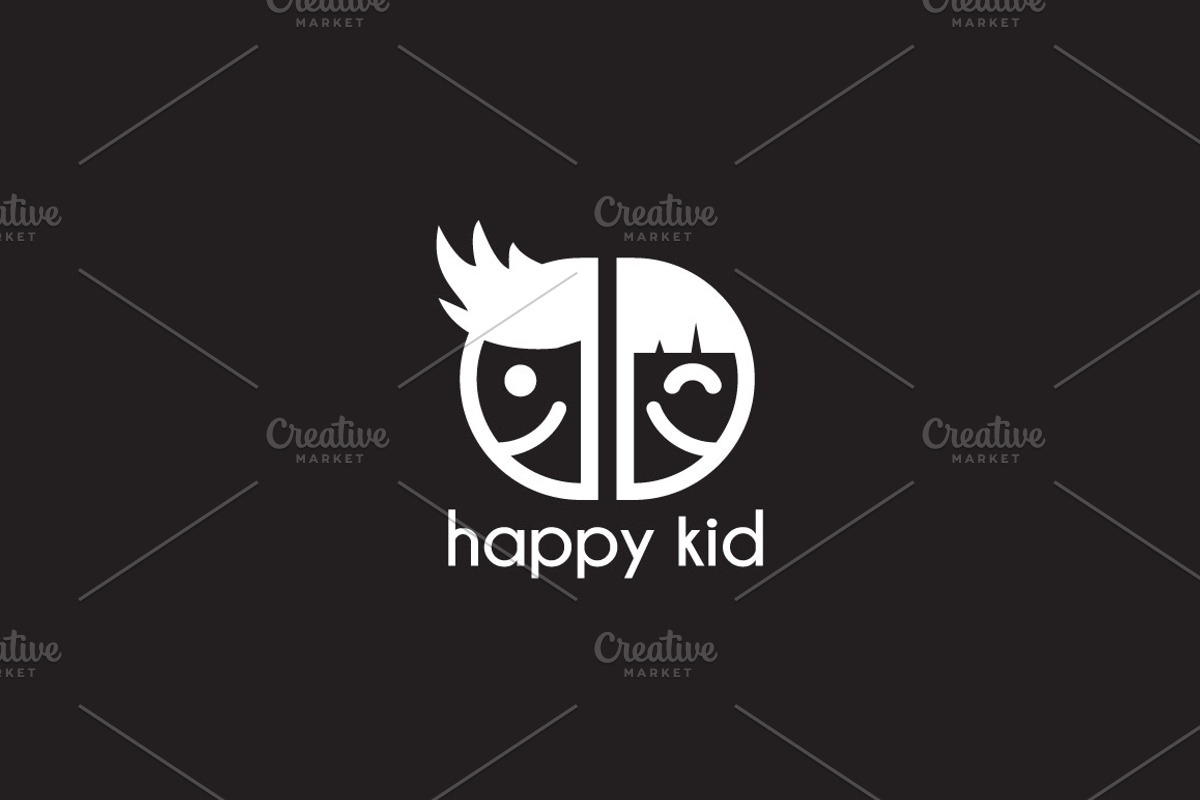 Happy Kid Logo, a Branding & Logo Template by Sahade Studio (Photo 4 of 4)
