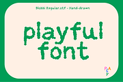Blobbi - A Chunky Handmade Font, a Handwritten Font by PlayFont Studio (Thumbnail 2 of 3)