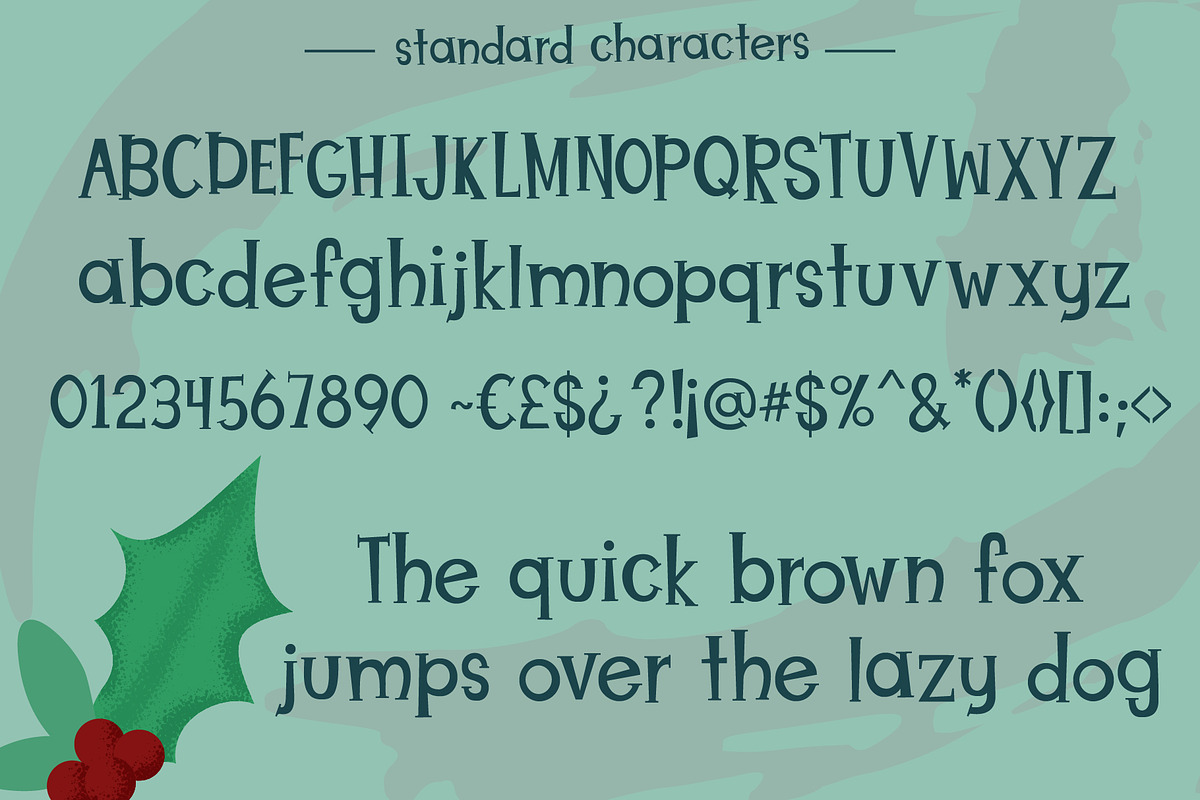 Christmas Puppies Font Pair preview 2
