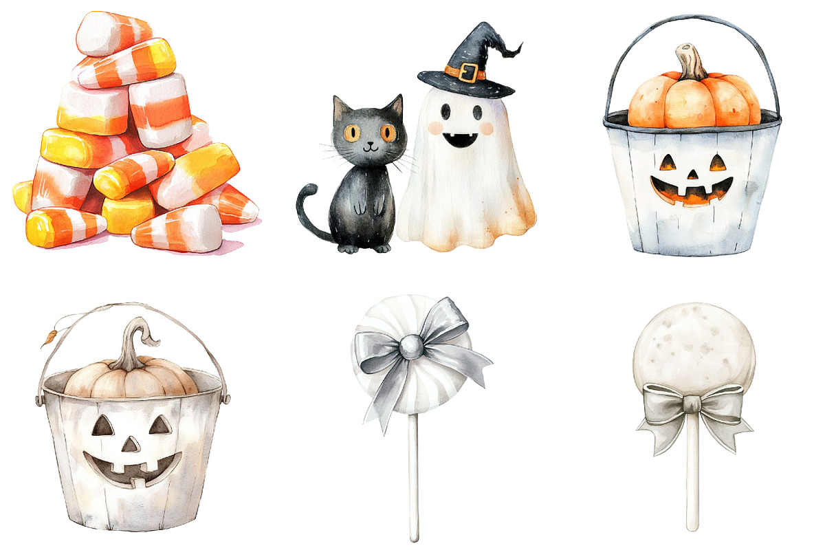 Neutral Halloween Clipart, an Illustration by CitraGraphics (Photo 4 of 6)