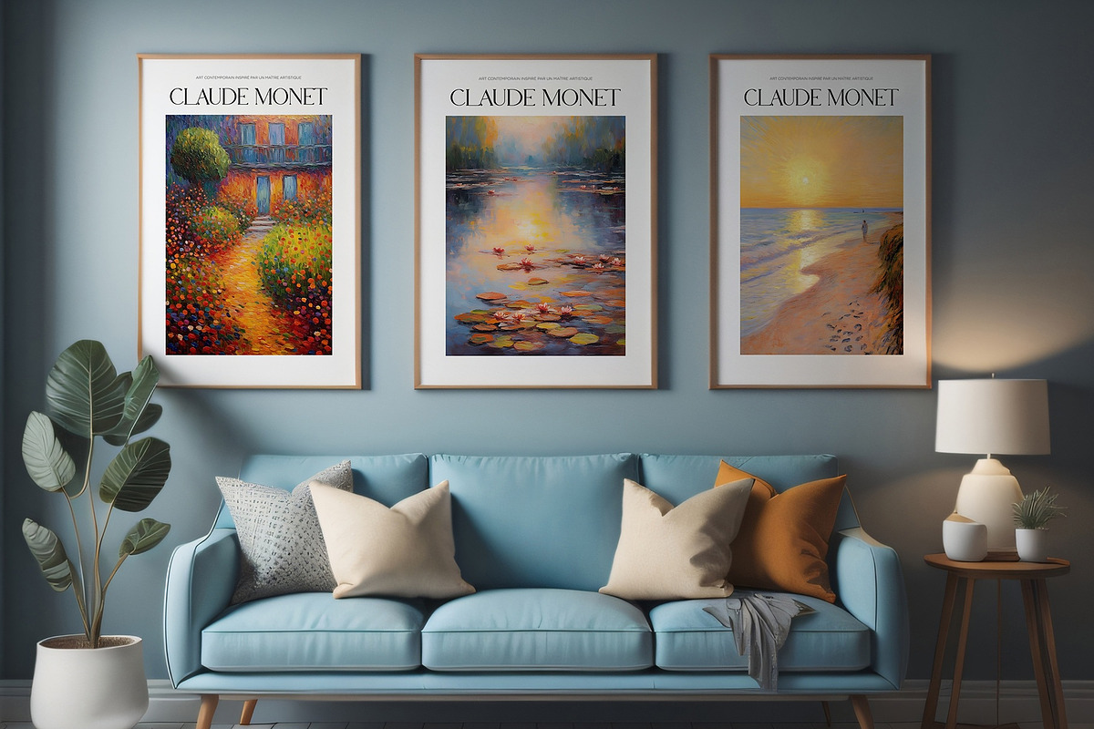 Art Poster Echoing Monet's Style, a Decorative Illustration by Vibrand Studio (Photo 7 of 14)