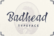 Badhead Typeface, a Script Font by ianmikraz (Thumbnail 1 of 5)