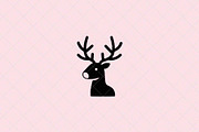 Deer Head Icon, an Animal Illustration by Vectorium Studio (Thumbnail 1 of 4)